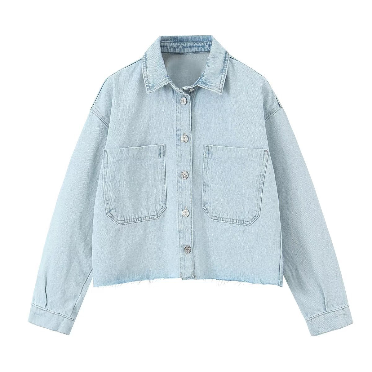 Spring Women Clothing Urban Casual   Short Denim Jacket Coat